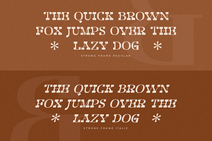 Strong Frame New Slab Serif Font