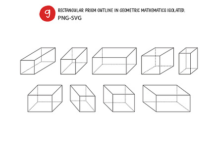 Rectangular prism outline.