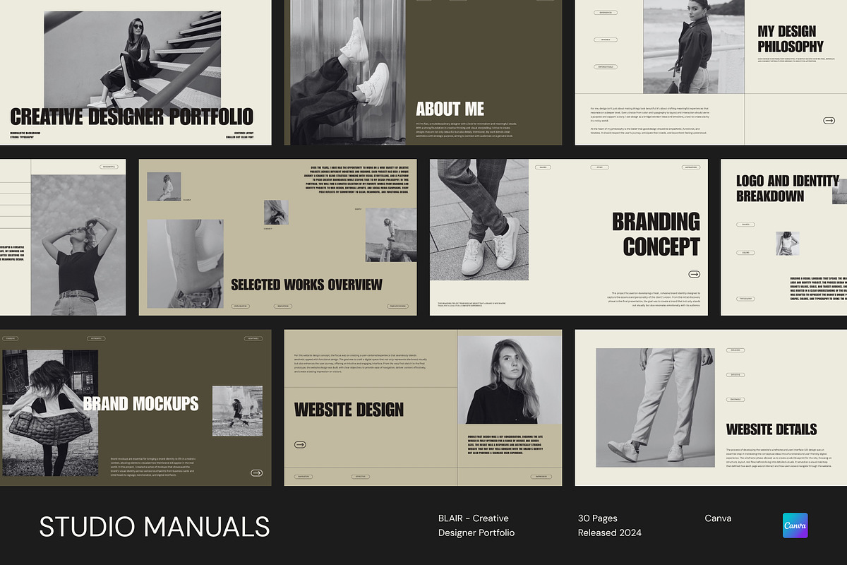 BLAIR – Creative Designer Portfolio, a Social Media Template by Studio Manuals (Photo 2 of 8)