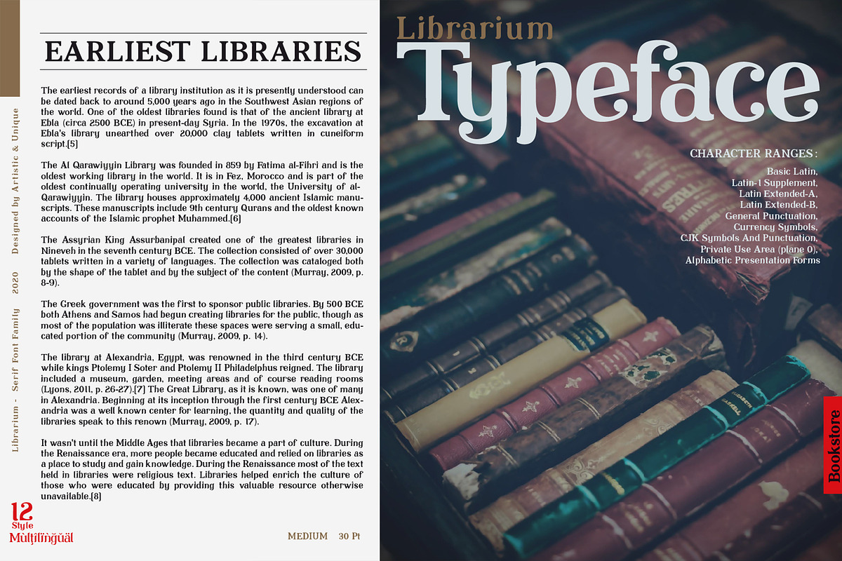 Librarium - Serif Font Family preview 8