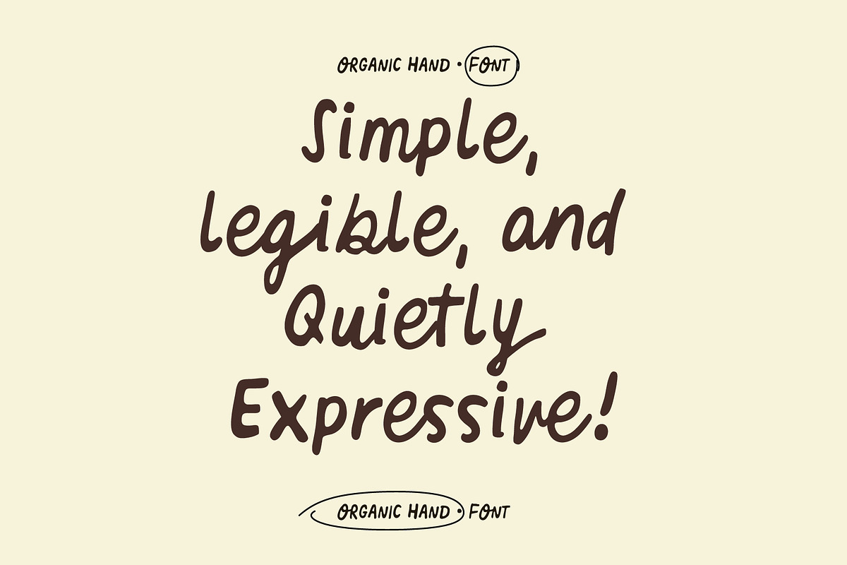 Organic Hand - Semi-script Font, a Font by Studio Funshop by Kelli (Photo 7 of 10)