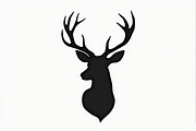 Deer Head Silhouette Vector Bundle,, an Illustration by Amazin_art (Thumbnail 4 of 19)