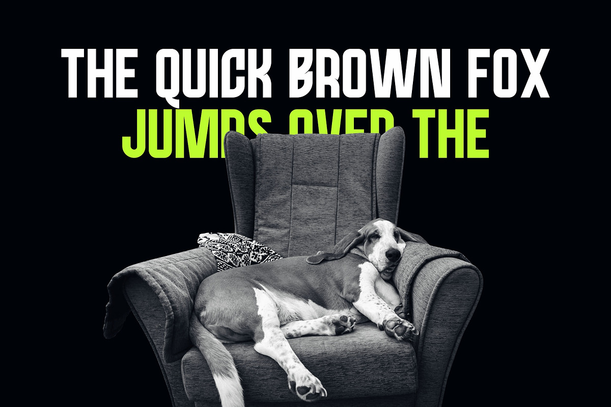 QUICKDUDE | Condensed Typeface, a Sans Serif Font by NazmulsDesign (Photo 4 of 6)