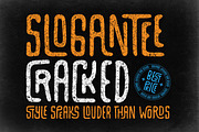 SloganTee Cracked Uppercase font, a Font by akropol (Thumbnail 1 of 6)