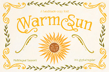 WarmSun Cozy Cottagecore Serif Font