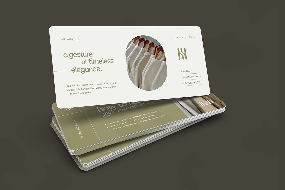 Timeless Of Elegance - Gift Voucher, a Print Template by VUNIRA (Photo 2 of 3)