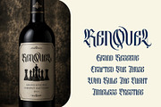 Besquen Modern Gothic Typeface, a Blackletter Font by Heinzel Std (Thumbnail 4 of 13)