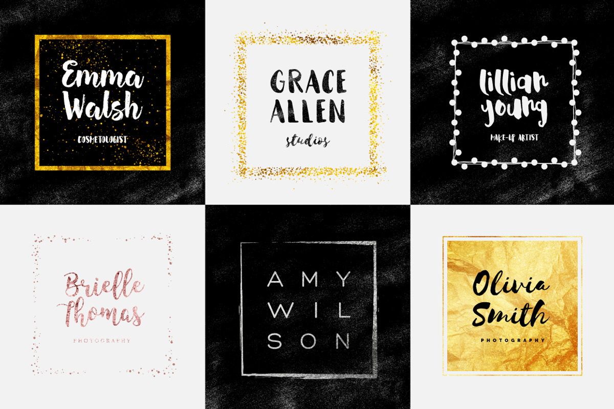 Feminine Logo Creator Square Edition, a Branding & Logo Template by Mats-Peter Forss (Photo 3 of 11)