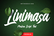 Linimasa - Modern Script Font, a Script Font by edukka (Thumbnail 1 of 11)
