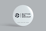 Pin Button Mockup, an Advertising Mockup by Twins_studio (Thumbnail 3 of 5)