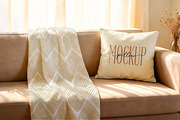 Sofa Pillow Blanket Mockup, a Product Mockup by Pitchlook.Studio (Thumbnail 2 of 4)