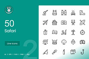 Safari Line Icons, an Icon by IconBunny (Thumbnail 1 of 2)