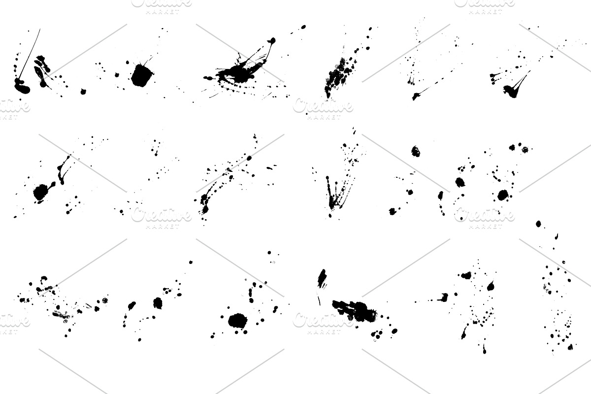 30 Splatter Brushes, a Brush Add-On by ORCA Creative Store (Photo 2 of 5)