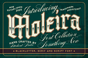 Moleira Font Collection, a Blackletter Font by Letterhend Studio (Thumbnail 1 of 9)