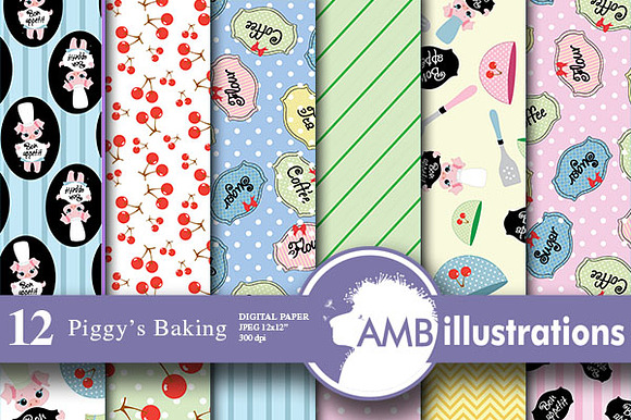 Baking Digital Papers AMB-515 preview 2