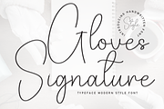 Gloves Signature | Script Font, a Handwritten Font by Scratchones (Thumbnail 1 of 8)