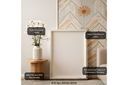 Minimal Boho Frame Mockup Scene, a Product Mockup by MockupWizard (Thumbnail 2 of 5)