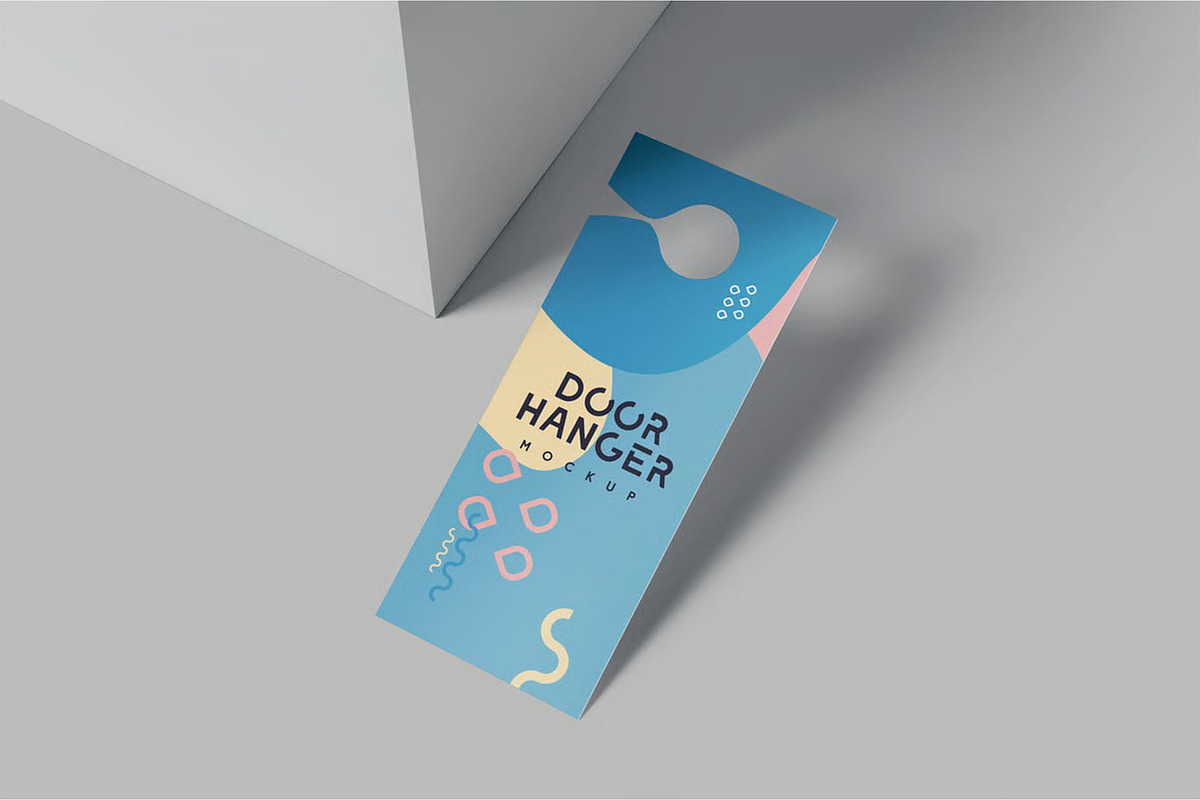 Door Hanger Mockup Templates, an Advertising Mockup by megostudi0 (Photo 2 of 7)