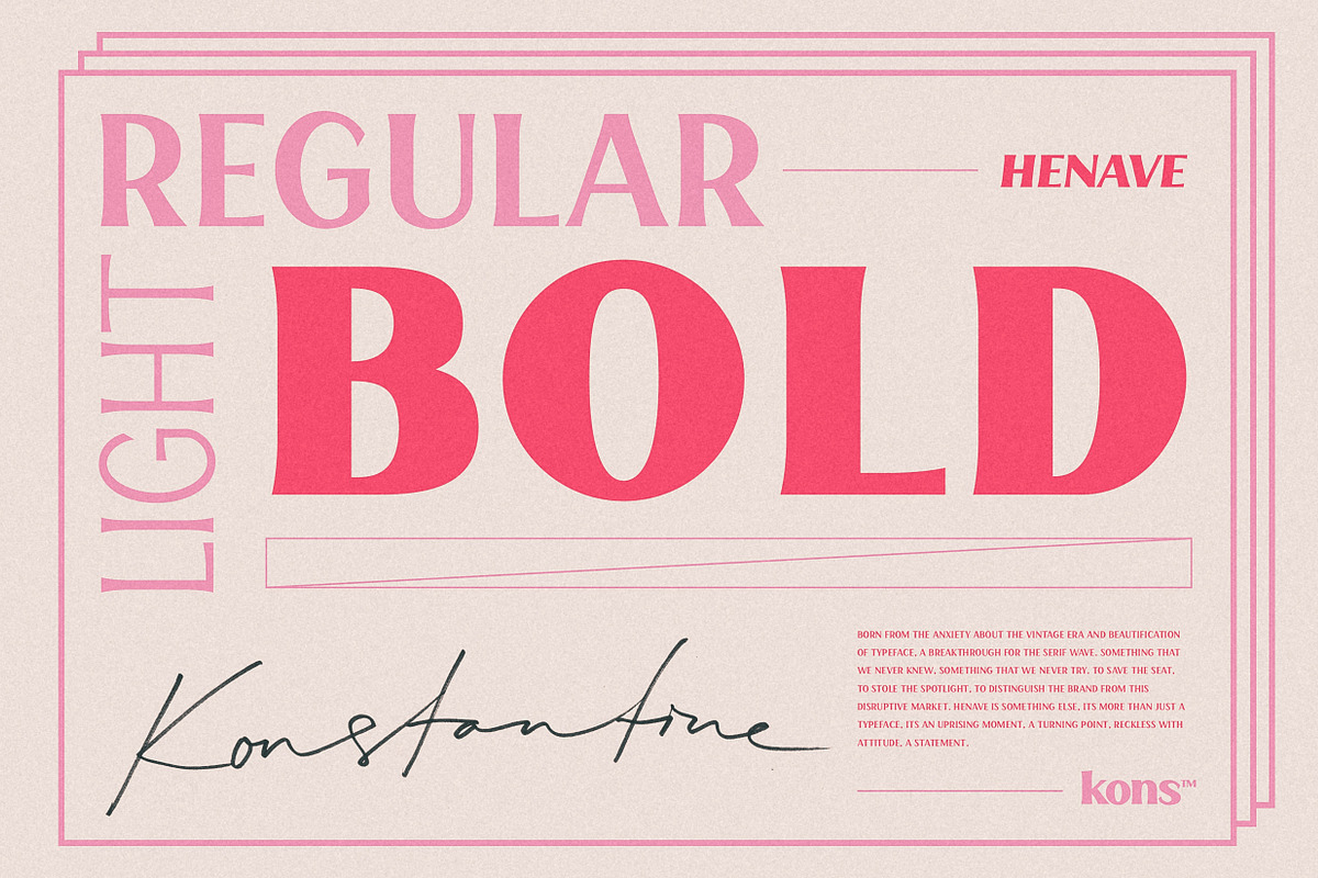 HENAVE - Strong Display Serif preview 2