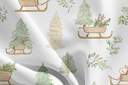 4 Pack Seamless Christmas Patterns, a Decorative Illustration by Pati Charm Studio (Thumbnail 6 of 7)