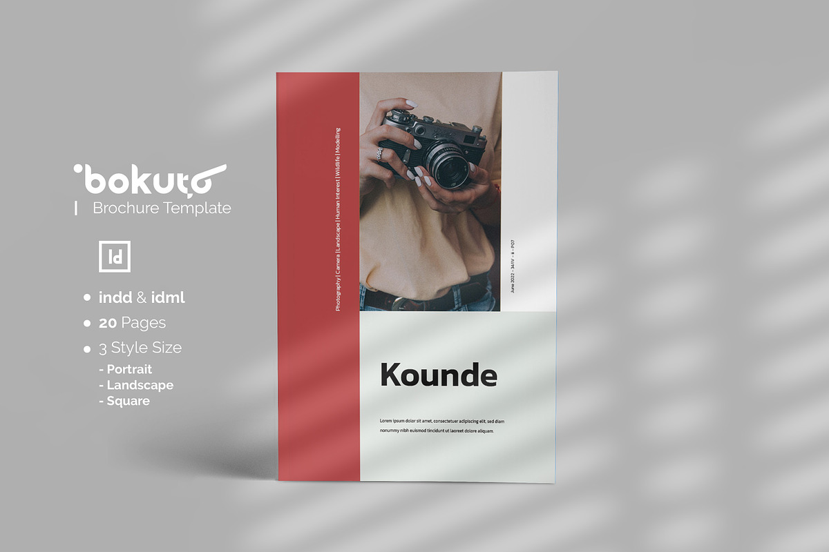 Kounde - Brochure, a Brochure Template by Bokuto (Photo 1 of 14)