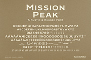 Mission Peak - A Rugged Font, a Serif Font by Komet & Flicker (Thumbnail 15 of 15)