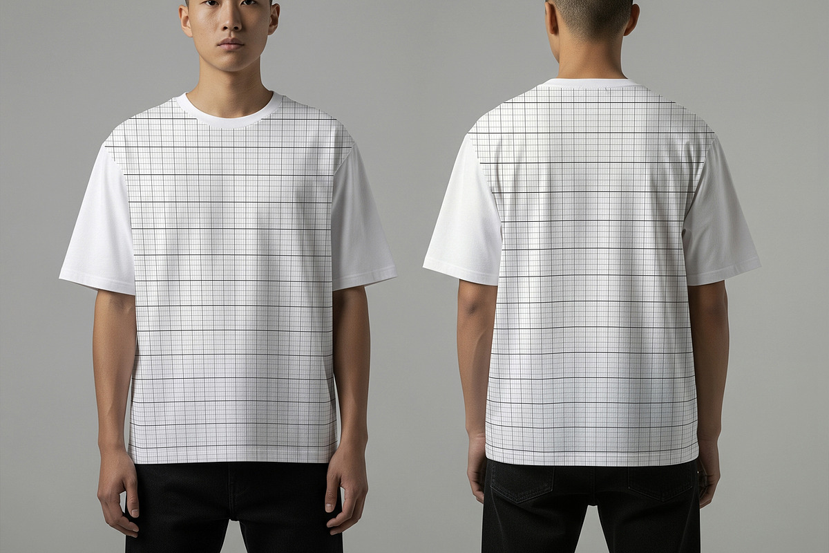 Back & Front View T-Shirt Mockup, a Product Mockup by graphypix (Photo 3 of 4)
