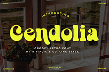 Cendolia - Groovy Retro Font