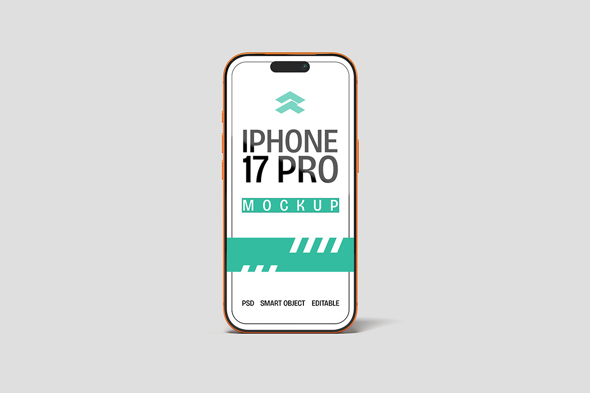 iPhone 17 Pro - Mockup, a Mockup by Rometheme Std (Photo 2 of 5)