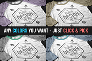 3/4 Sleeve T-Shirt Mockup, a Shirt Mockup by graphiklee (Thumbnail 2 of 3)