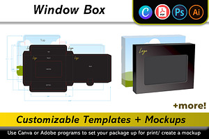 Window Box Mockup + Template