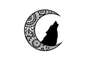 Mandala Moon Wolf SVG Bundle, an Illustration by Gaye Art (Thumbnail 26 of 31)