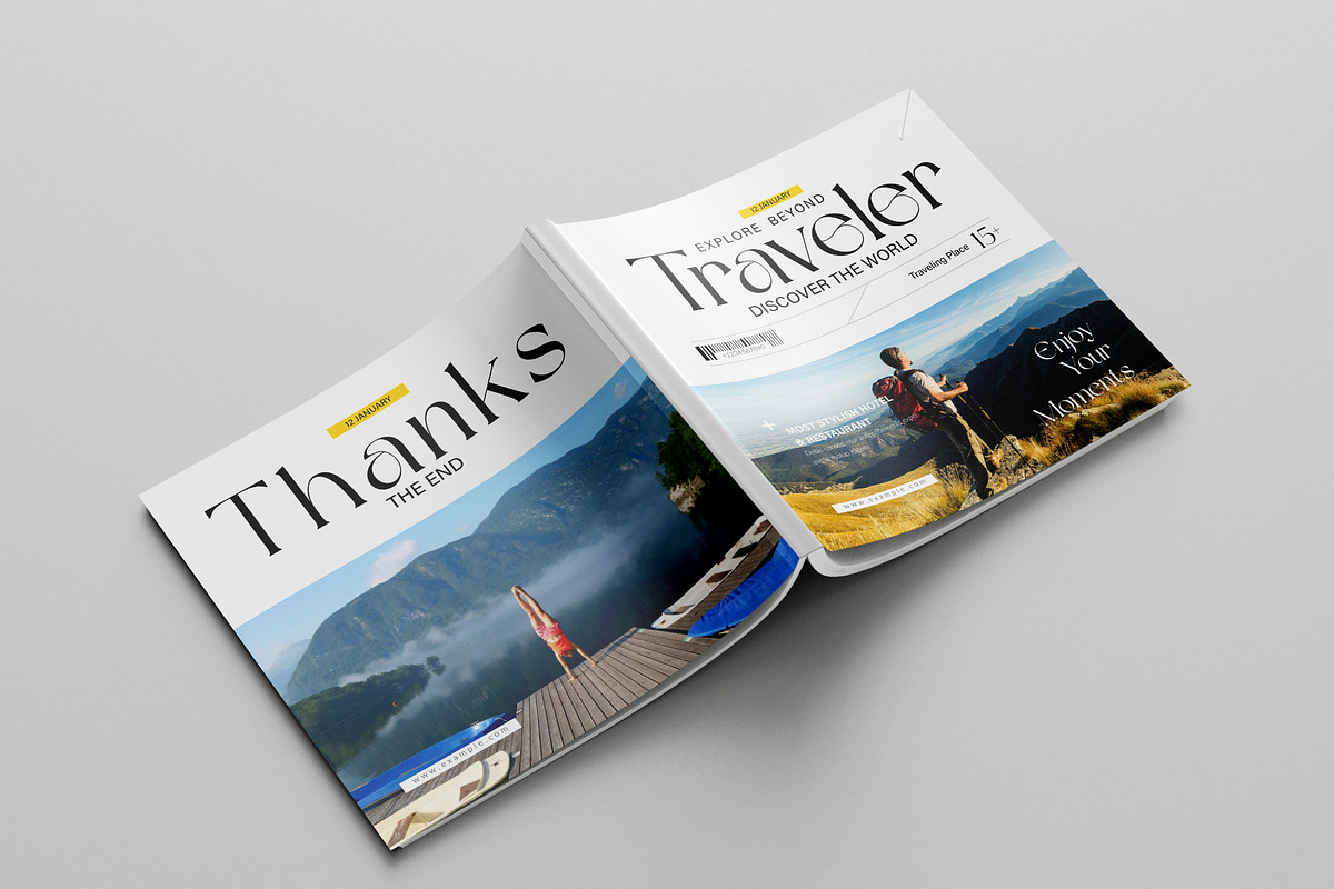 Travel Magazine Template | Square, a Magazine Template by Spark_Creative (Photo 10 of 13)