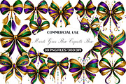 Mardi Gras Bow Coquette Bow, an Illustration by Black Bird Studio (Thumbnail 1 of 6)