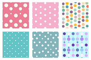 Easter Polka Dot Seamless Patterns, an Illustration by Dream Creation (Thumbnail 3 of 7)