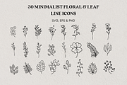 Minimalist Floral and Leaf Icon, an Object Illustration by Art Studio Design (Thumbnail 1 of 4)