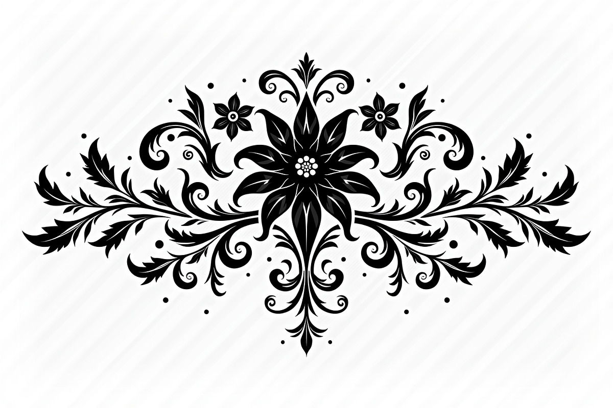 Ornamental Flower Designs, an Illustration by yasushie (Photo 2 of 20)