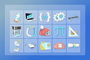 STEM Education 3D Icon Pack, an Education Illustration by twinstd (Thumbnail 7 of 7)