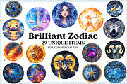 Brilliant Zodiac Sublimation Bundle, an Illustration by Craft Nest (Thumbnail 1 of 8)