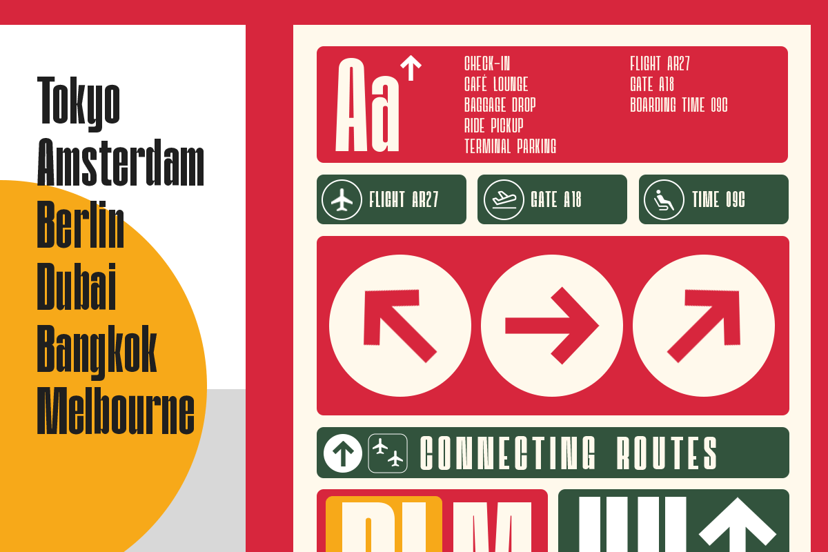 Odrine - A Retro Modern Condensed, a Sans Serif Font by roomspace creative lab (Photo 10 of 12)