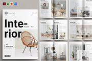 Interior Design & Magazine Template, a Magazine Template by GoldenGrid Studio (Thumbnail 1 of 12)