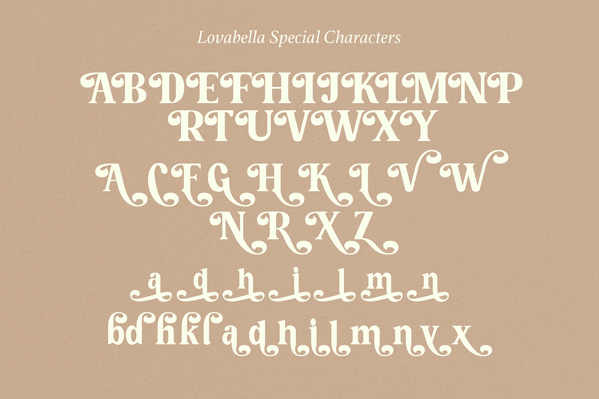 Lovabella - Retro Classy Serif Font, a Serif Font by Aksapix Studio (Photo 10 of 10)