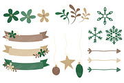 Emerald Christmas Wreath Clipart, an Illustration by Amanda Ilkov (Thumbnail 4 of 5)