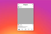 Instagram Post Mockup Vector & PSD, a Social Media Template by PixelMind (Thumbnail 2 of 2)