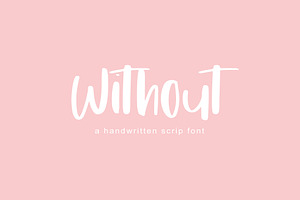 Without | Handwritten Font