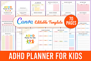 Editable ADHD Planner for Kids Canva, a Social Media Template by Coco Bloom (Thumbnail 1 of 5)