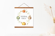 Autumn Vibes. Pumpkins Watercolor, an Illustration by LABFcreations (Thumbnail 7 of 21)