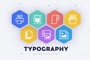 Typography | 32 Icons Set