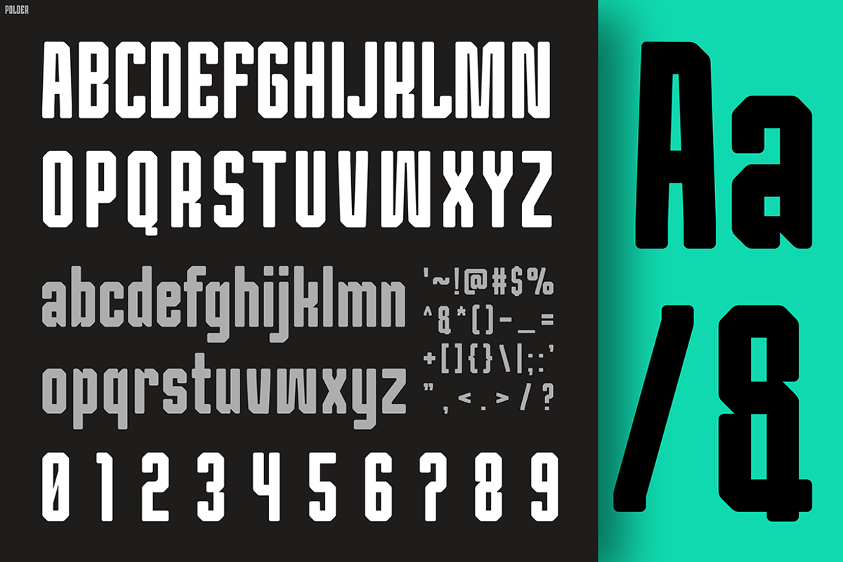 POLDER, a Font by Pinisi ART (Photo 2 of 10)