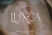Luxca - Modern Luxury Serif, a Serif Font by Shakira Studio (Thumbnail 1 of 14)
